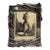 Early 20th Century Signed Julius Komjati Etching Portrait of Praying Man in Ornate Silver-Tone Frame For Sale
