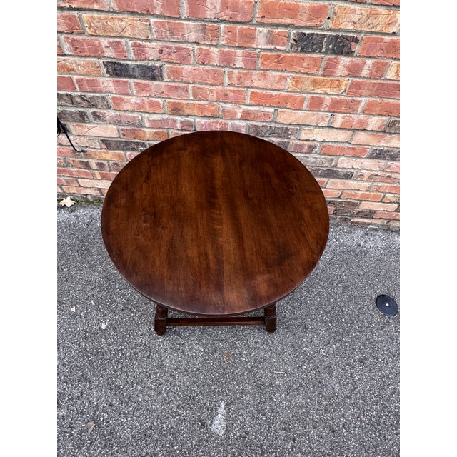 Antique English Round Side Table For Sale - Image 10 of 10