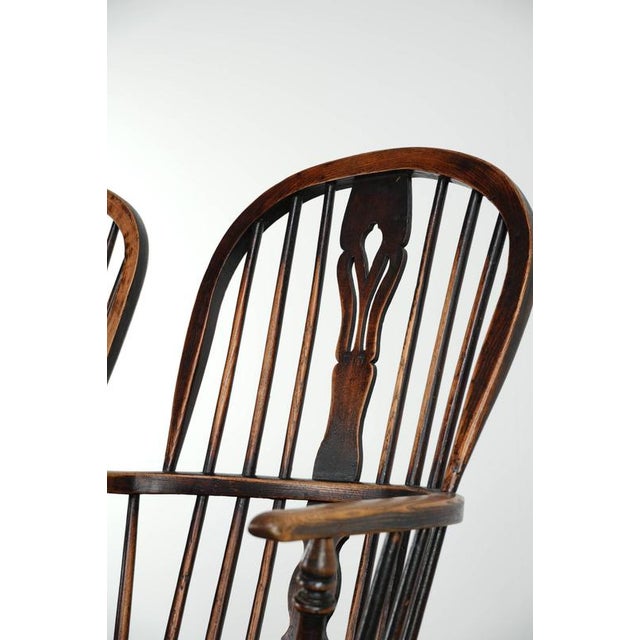 Antique English Highback Windsor Dining Chairs, Set of 4 For Sale - Image 16 of 18