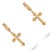 Divine Spark Cross Gold Vermeil Earrings, A Pair For Sale - Image 4 of 8