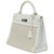 Hermès Hermès Kelly 32 Blanc Toile and Togo Palladium Hardware 2005 For Sale - Image 4 of 8