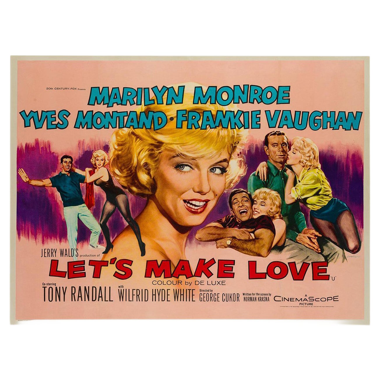 Lets Make Love Film Poster, 1960 Chairish