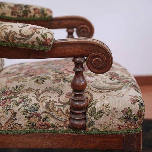 Antique Armchair in Walnut, 1800 For Sale - Image 5 of 11
