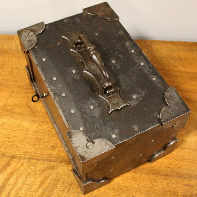 Antique Safe in Iron For Sale - Image 9 of 13
