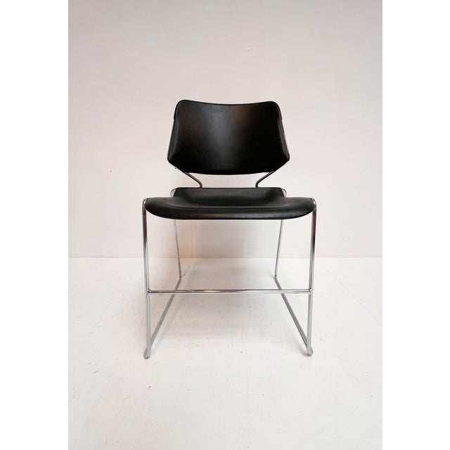 1970s Vintage Black Matrix Chairs by Thomas Tolleson for Krueger, 1970s, Set of 6 For Sale - Image 5 of 17