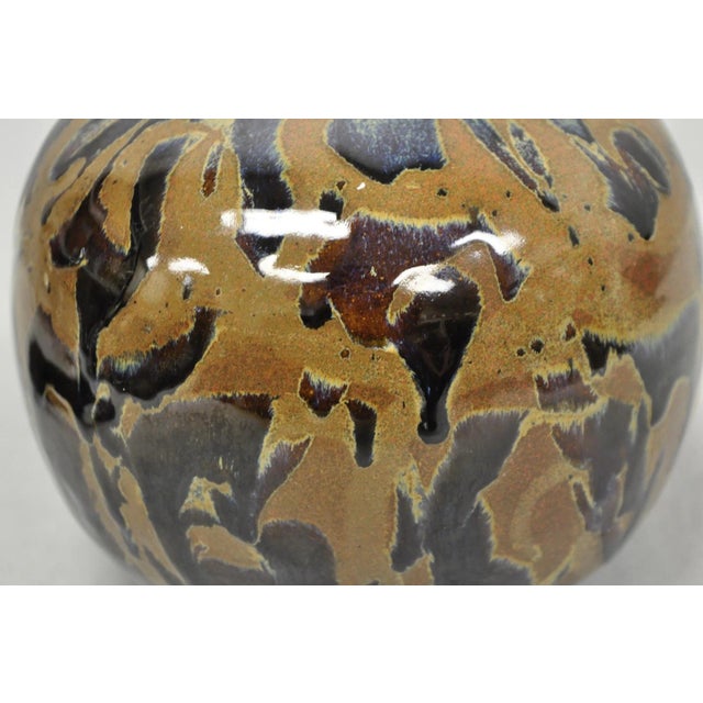 Vintage Alisa Liskin Claussen Studio Signed Ceramic Glazed Pottery Vessel Vase For Sale - Image 10 of 15