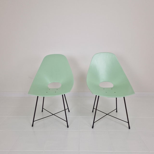 Set of Mid-Century Dining Chairs by Augusto Bozzi for Saporiti, Italy 1950s For Sale - Image 18 of 18