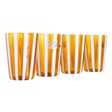Murano Drinking Glasses by Mariana Iskra for F.Lli Moretti, 2000s, Set of 4 For Sale