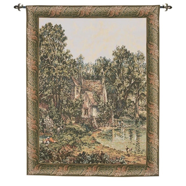 This beautiful tapestry is woven on a jacquard loom by skilled weavers, keeping alive the centuries old tradition of...