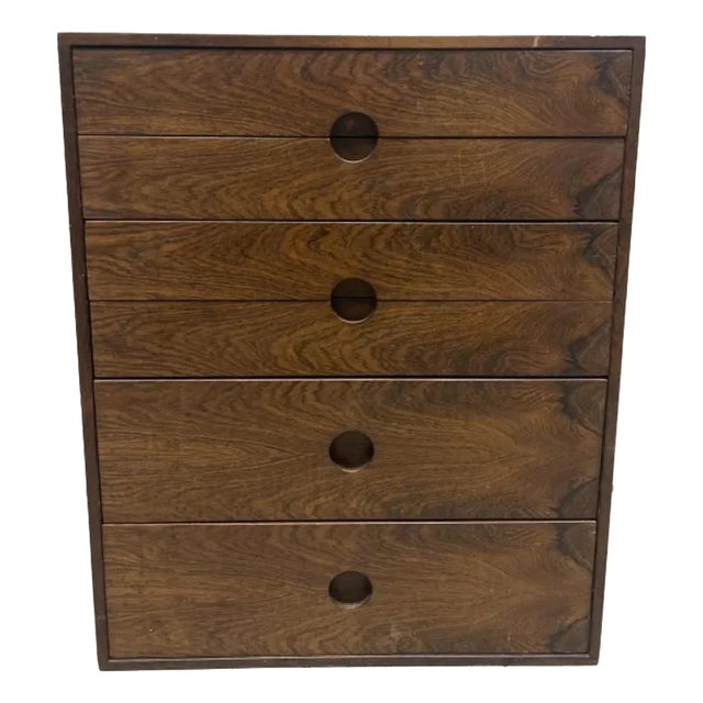 Danish Modern Chest of Drawers in Rosewood by Kai Kristiansen for Aksel Kjergaard 0dder 1960s For Sale
