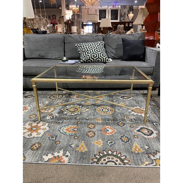 Ethan Allen Glass Coffee Table Chairish