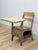 Early 20th Century Antique Industrial Kids School Desk Adjustable Vintage Cast Iron Wood For Sale - Image 5 of 16