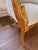 Pair of Mid 20th Century French Empire Style Barrel-Back Carved and Gilt Chairs For Sale - Image 9 of 10
