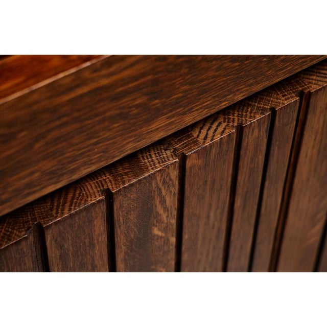 1960s Freestanding Sideboard in Oak, Belgium, 1970 For Sale - Image 5 of 17