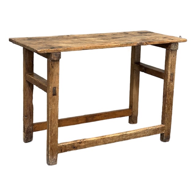 19th Century French Provincial Farm Table Primitive Console For Sale