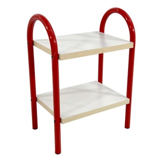 Coral Tubular Side Table, 1970s For Sale