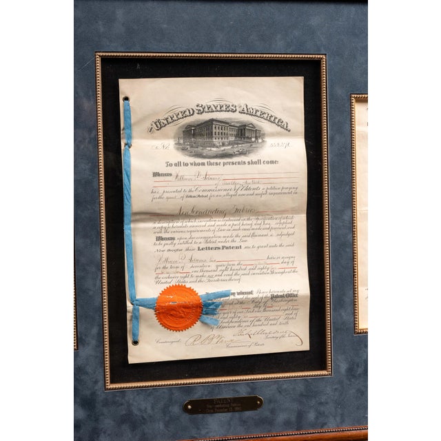Traditional 1885 William P Adams Non Conducting Fabrics Patent For Sale - Image 3 of 7