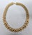 1990s Vintage Signed Napier Goldtone Jewel Tone Rhinestone Collar Necklace For Sale - Image 5 of 11