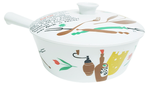Porcelain Fondue Pot with Recipe by Schönwald