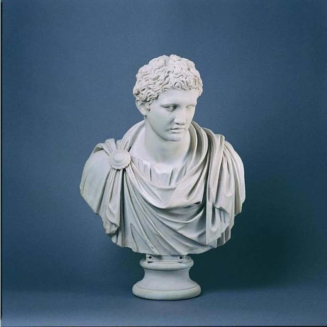 Mark Antony Bust, Sculpture and Column, 20th-Century For Sale - Image 4 of 10