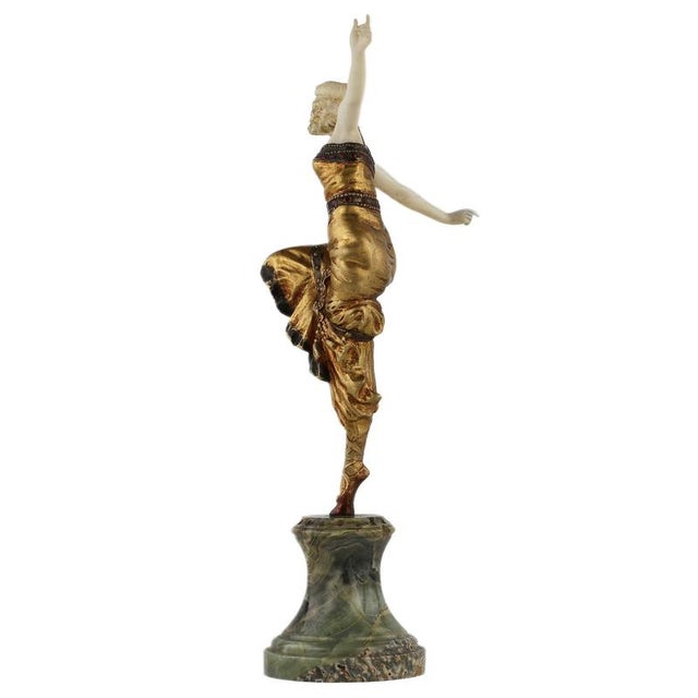 Bronze Figure of Dancer by Paul Philippe, 1920 For Sale - Image 3 of 8