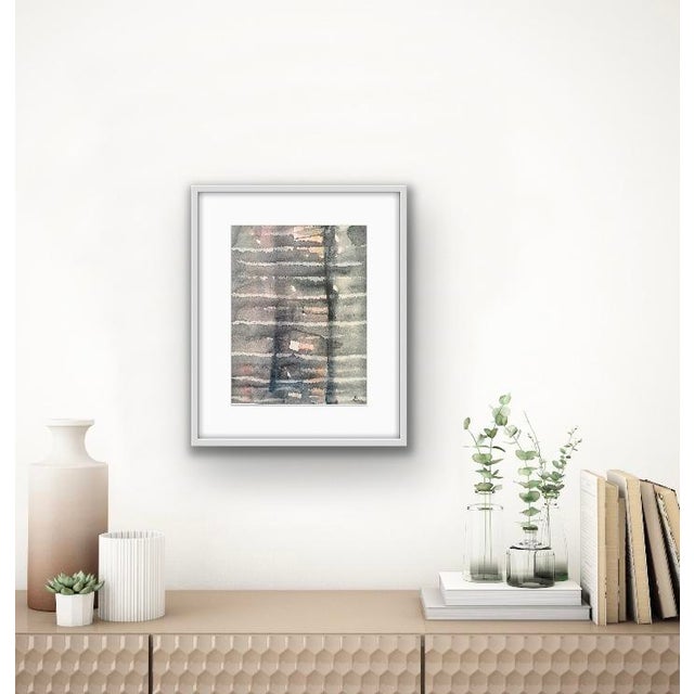 2020s Contemporary Original Abstract Watercolor Painting on Paper by Stephanie Cate, Framed For Sale - Image 5 of 7