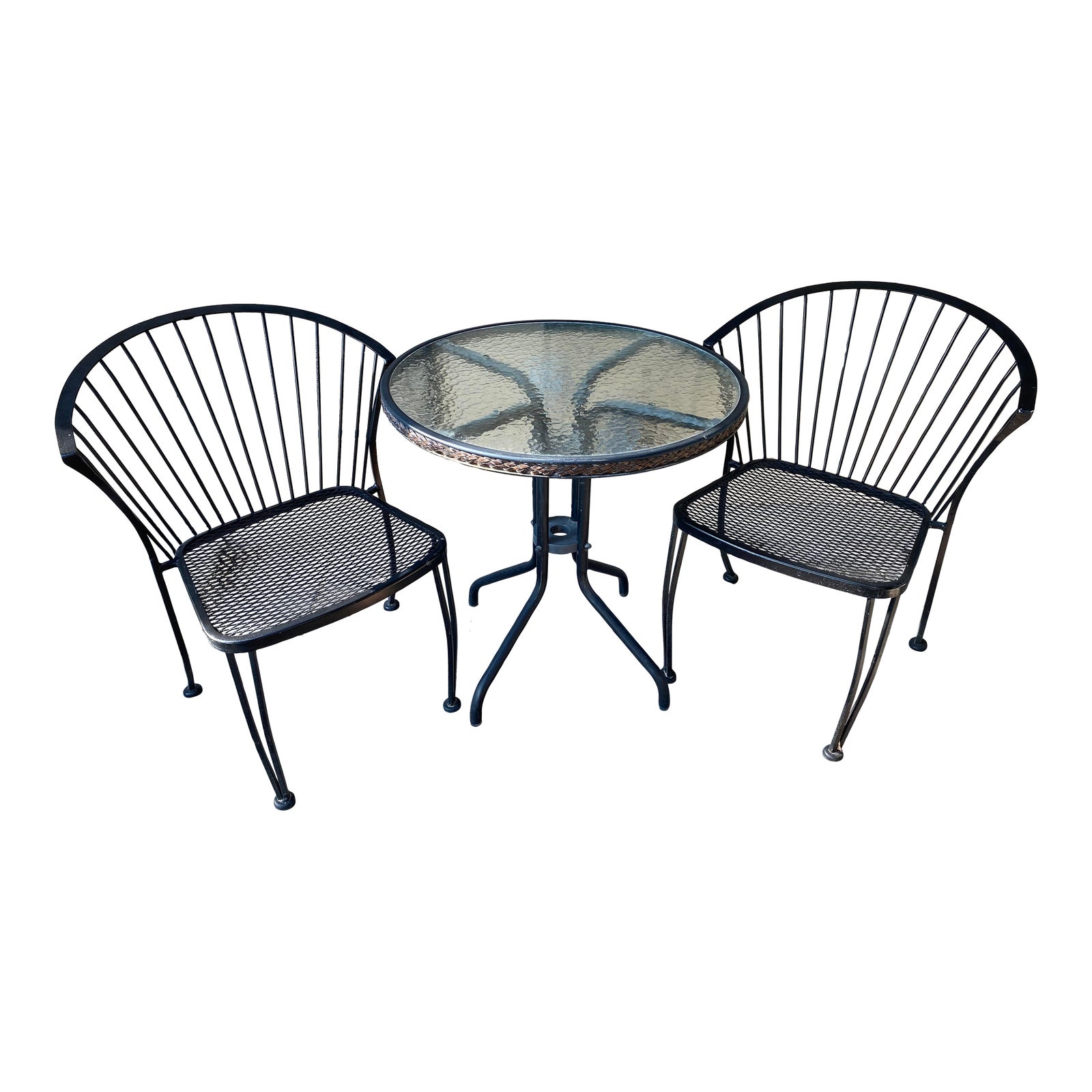 Vintage Carolina Iron Bistro Set, 3 Pieces Chairish