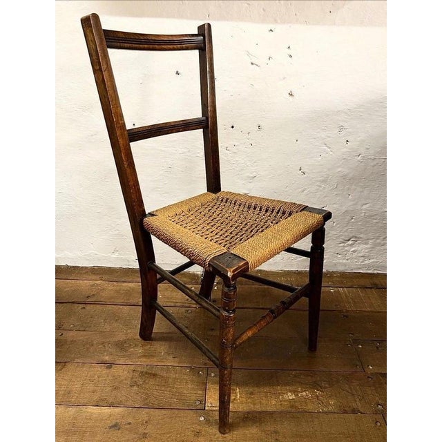 Antique Late 19th Century Walnut Occasional Chair, 1890s For Sale - Image 4 of 6