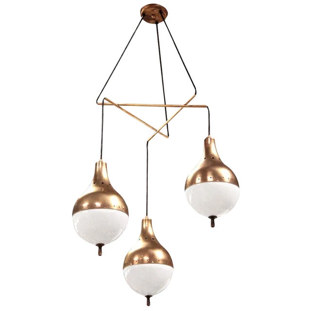 Italian Pendant Chandelier For Sale