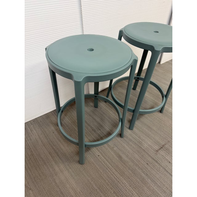 Emeco Edward Barber & Jay Osgerby for Emeco on & on Counter Stools, Pair For Sale - Image 4 of 10