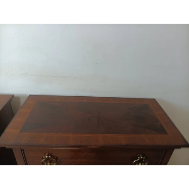 1980s 1980s Lane Furniture Nightstand Set of 2 For Sale - Image 5 of 9
