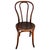 The Victorian Bistro side chair features an elegant, sculptural frame crafted from warm-toned bentwood with striking,...
