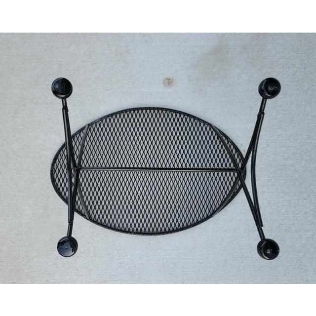 Black 1960s Mid Century Patio Table by Maurizio Tempestini, Attributed For Sale - Image 8 of 9