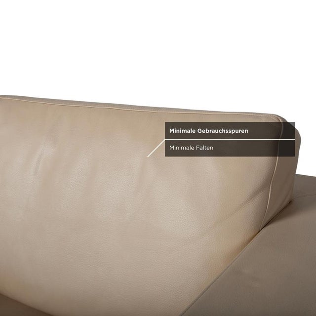 Cream Leather Nelson Armchairs in Cream Beige from Walter Knoll, Set of 2 For Sale - Image 8 of 15