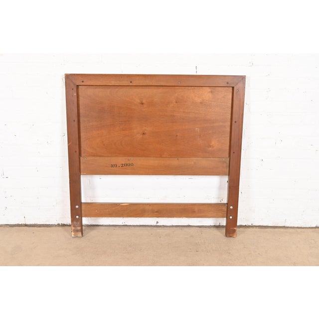 Frank Lloyd Wright Taliesin Mahogany Twin Headboard, 1950s For Sale - Image 10 of 11
