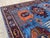 1980s 5x7 Ft. Blue Karachov Kazak Design Handknotted Wool Rug For Sale - Image 5 of 10