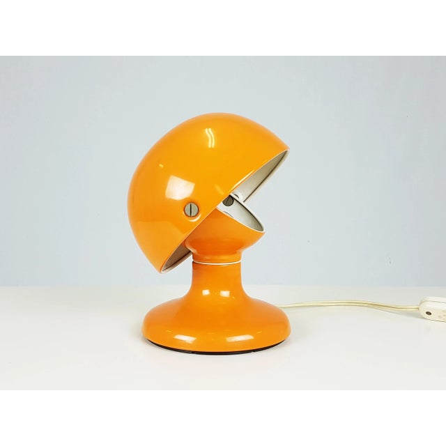 Orange Metal Jucker Table Lamp by Tobia & Afra Scarpa for Flos, 1960s For Sale - Image 3 of 9