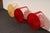 Set of Three Red and Gold Acrylic "T" Tables by Patricia Urquiola for Kartell For Sale - Image 11 of 18
