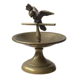 Art Deco Vienna Ring Tray with Bronze Cockatoo Parat, 1920 For Sale
