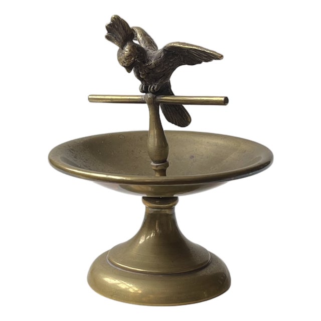 Art Deco Vienna Ring Tray with Bronze Cockatoo Parat, 1920 For Sale