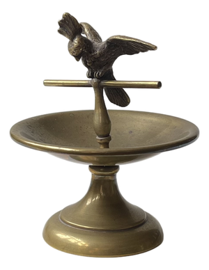 Art Deco Vienna Ring Tray with Bronze Cockatoo Parat, 1920