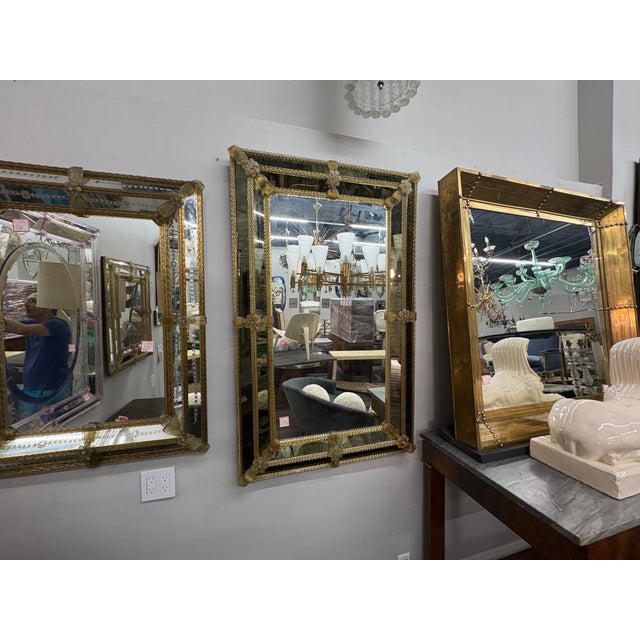 Baroque Style Venetian Mirror For Sale In Houston - Image 6 of 12