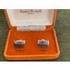 Sir Norman Hartnell Vintage Silver Plated Cufflinks In Original Velvet Case For Sale - Image 16 of 18