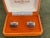Sir Norman Hartnell Vintage Silver Plated Cufflinks In Original Velvet Case For Sale - Image 16 of 18