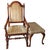 Vintage Carved Oak Armchair & Matching Ottoman Set For Sale In Raleigh - Image 6 of 12