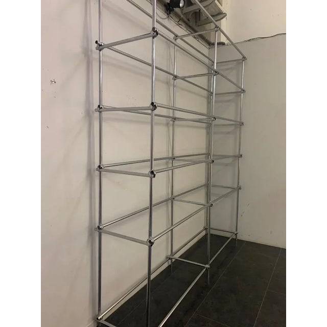 Shelf in Tubular Chrome with Metal Clamps from S.B.E., 1960s For Sale - Image 6 of 18