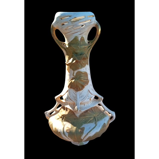 Ceramic Art Nouveau Bohemia Vases from Royal Dux Bohemia, 1890s, Set of 2 For Sale - Image 7 of 11