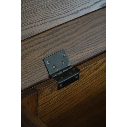 Mid 20th Century Danish Modern Oak Chest with Decorative Relief Carving, 1950s For Sale - Image 6 of 18