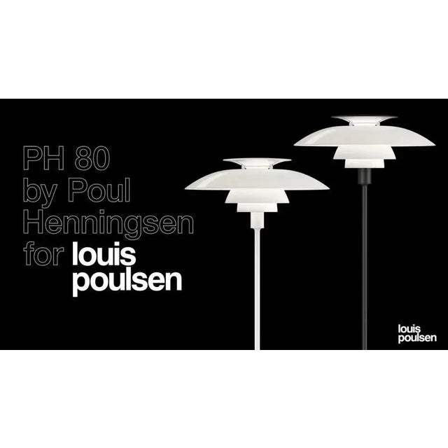 Not Yet Made - Made To Order Poul Henningsen 'Ph 80' Floor Lamp for Louis Poulsen in Black and White For Sale - Image 5 of 11