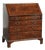 Antique English Oak Secretaire with Leather Top, 1700s For Sale
